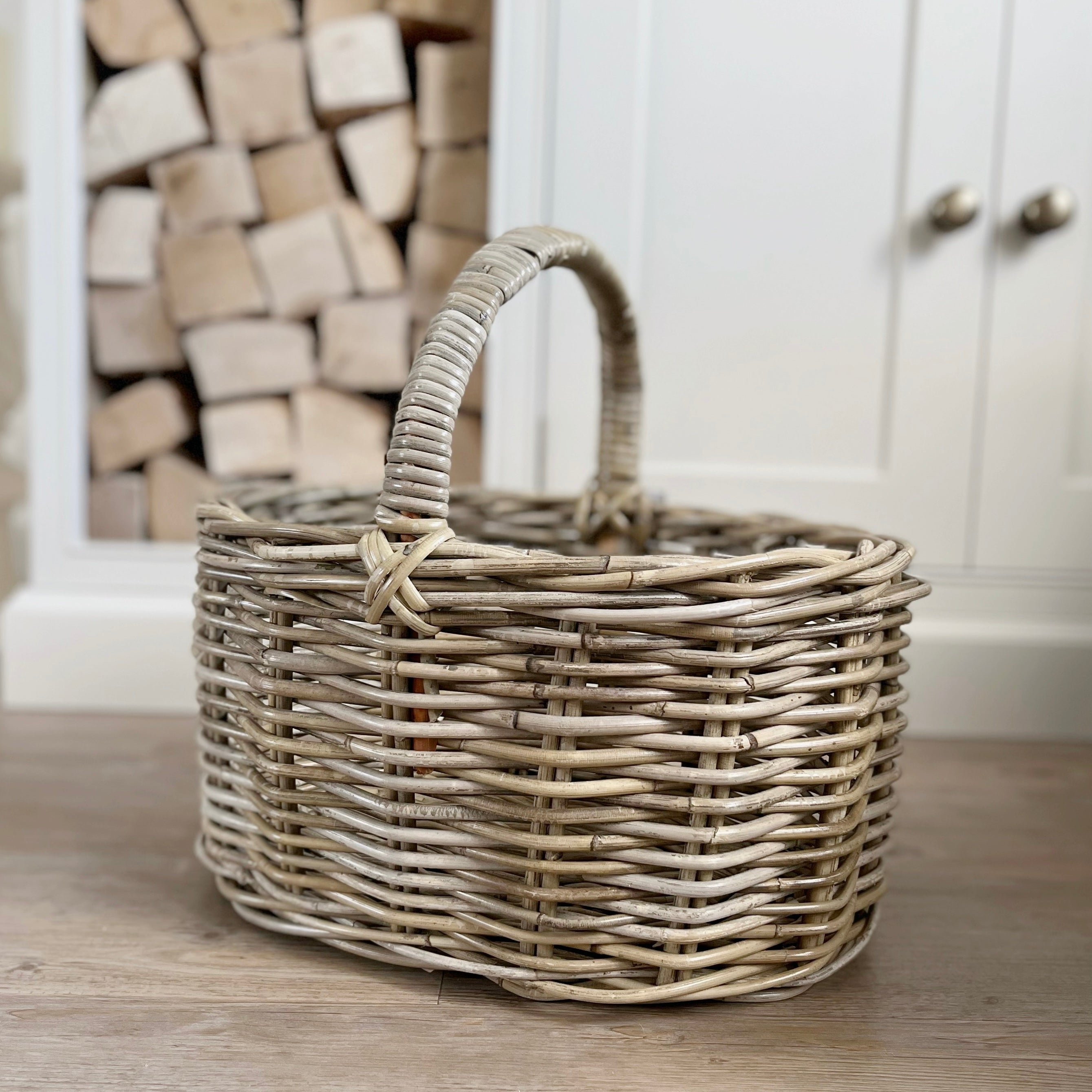 Oval Rattan Basket