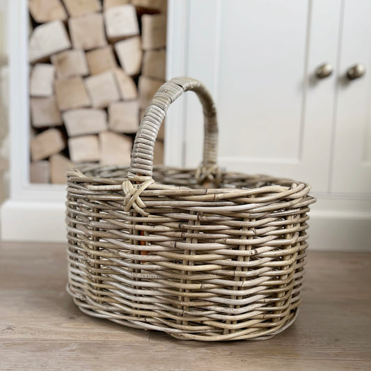 Oval Rattan Basket