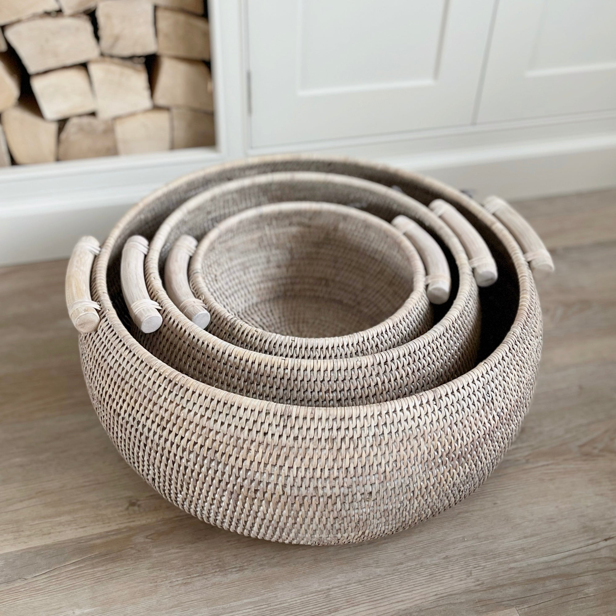 Round Rattan Basket