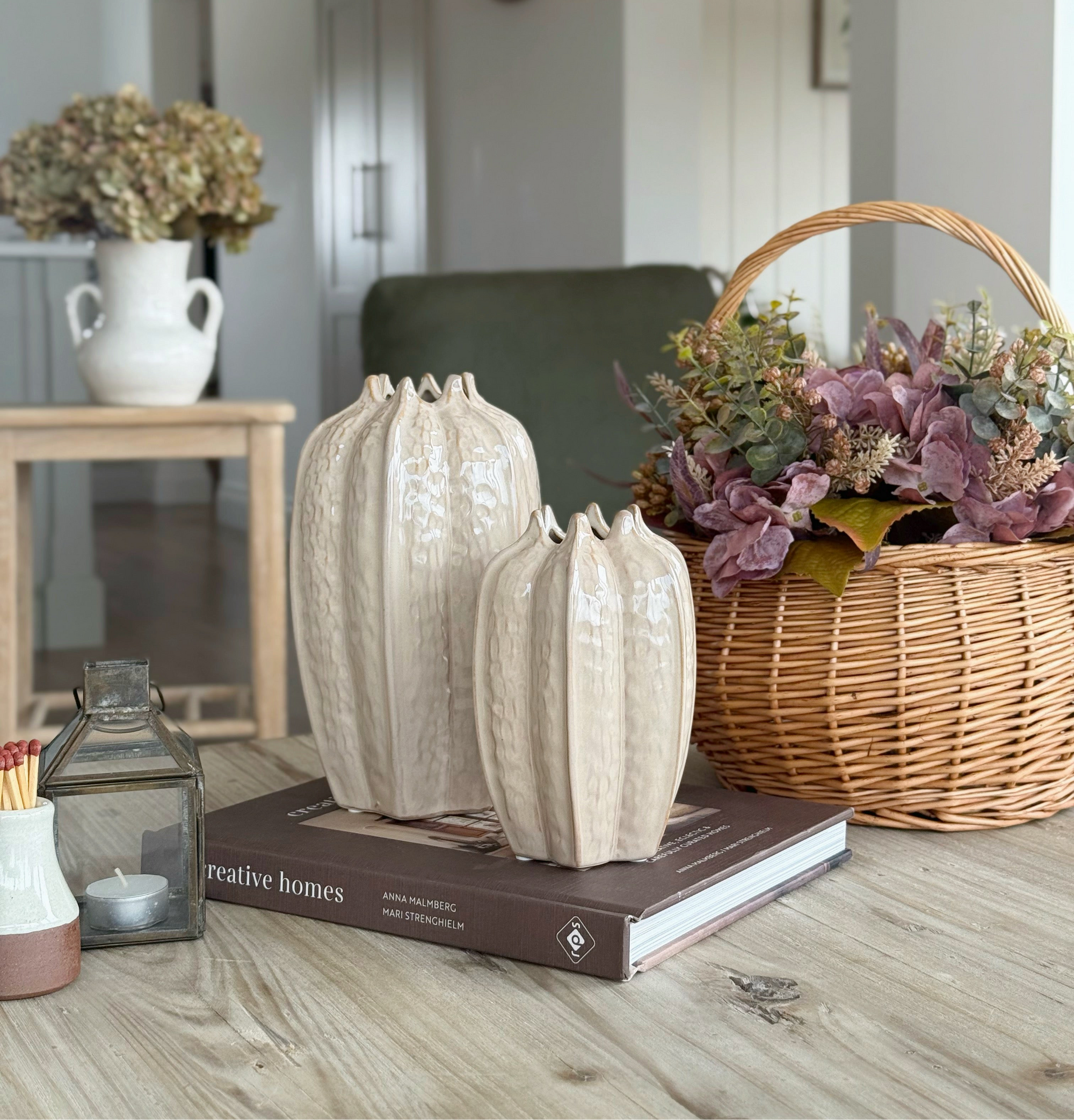 Small Stoneware Pod Vase