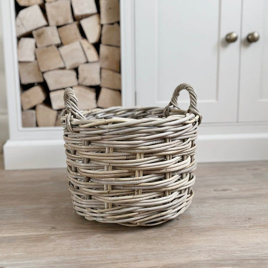 Round Weave Log Basket