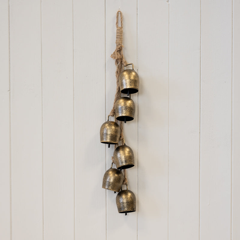 Gold Hanging Cow Bells