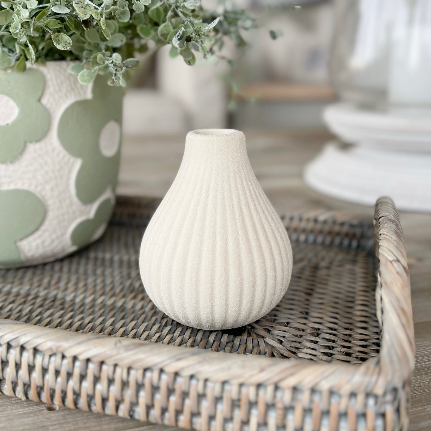 Cream Bud Vase