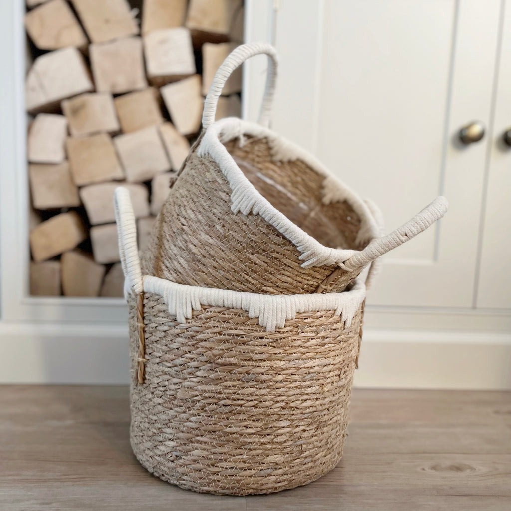 Natural Round Storage Basket