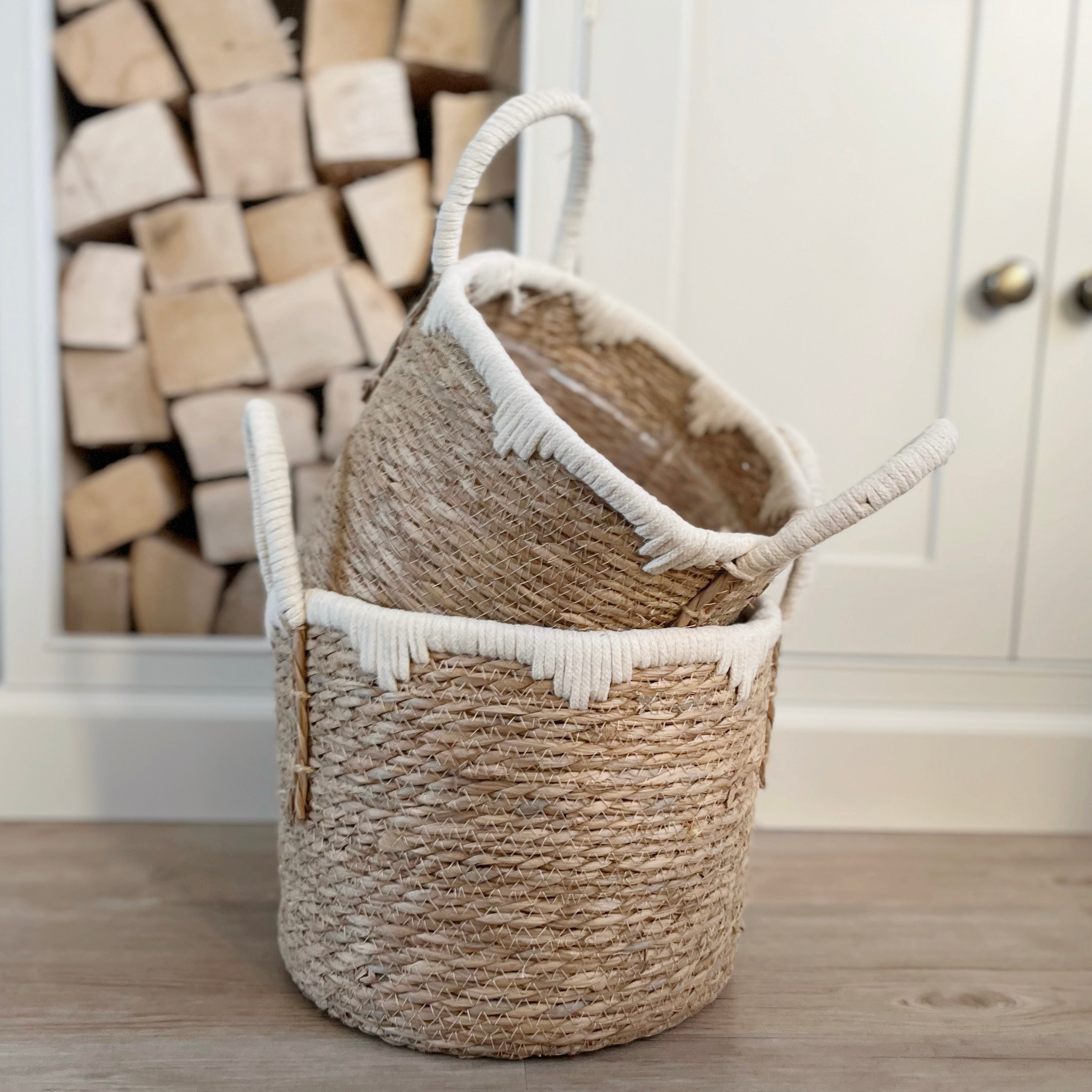 Natural Round Storage Basket