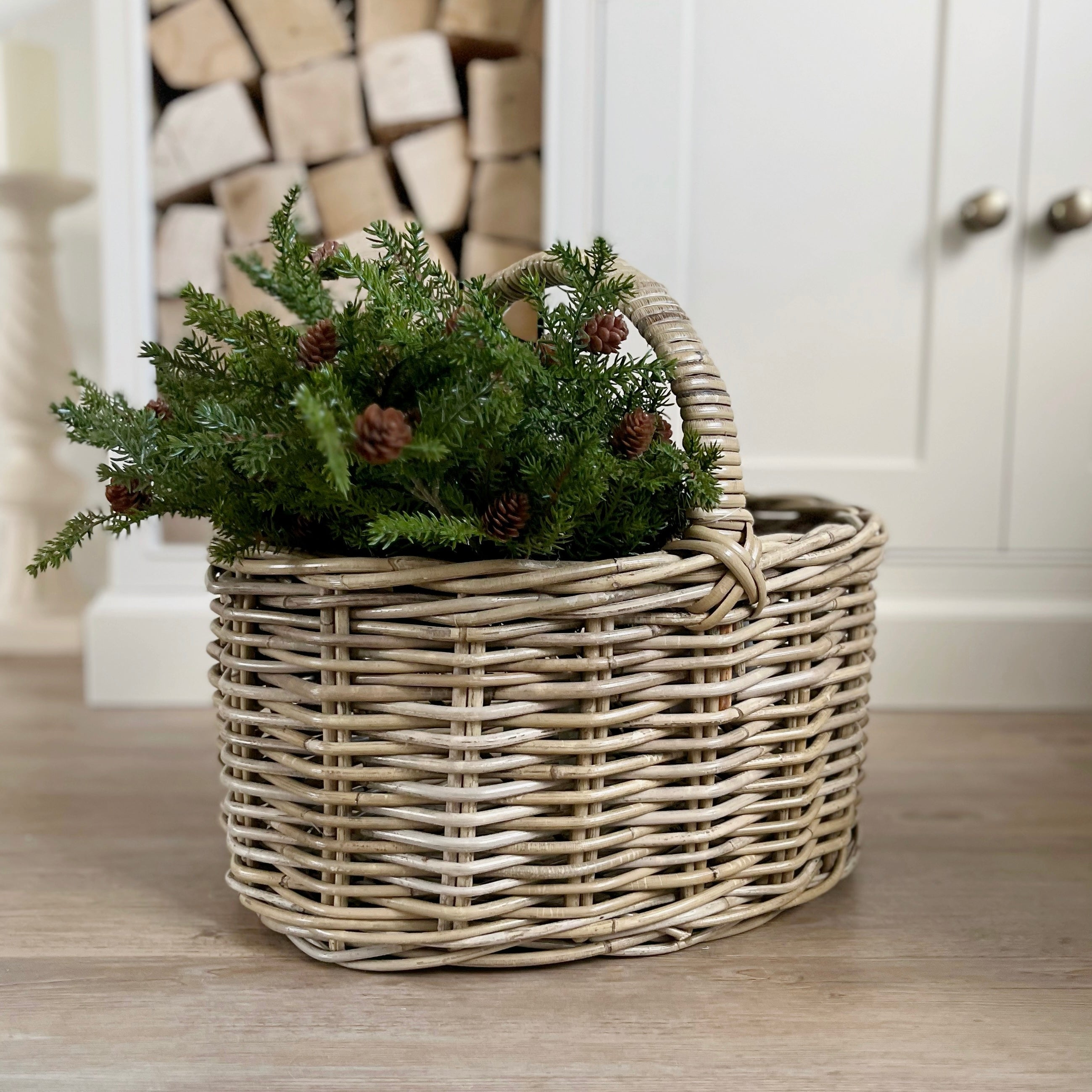 Oval Rattan Basket