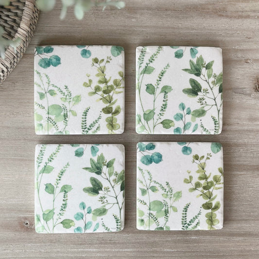 Set of 4 Eucalyptus Coasters