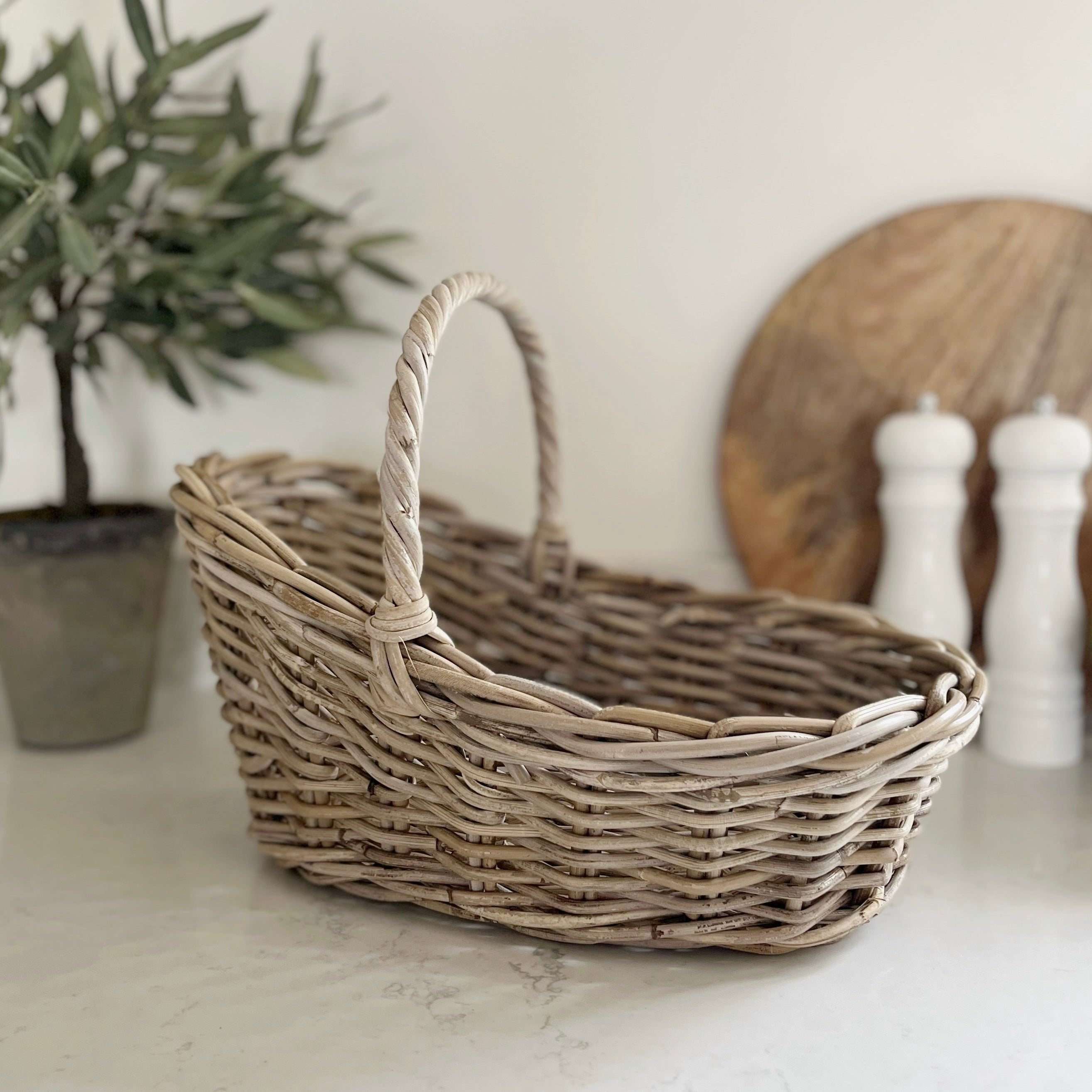 Rattan Flower Basket
