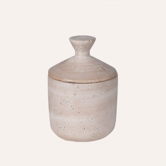 Large Taupe Jar