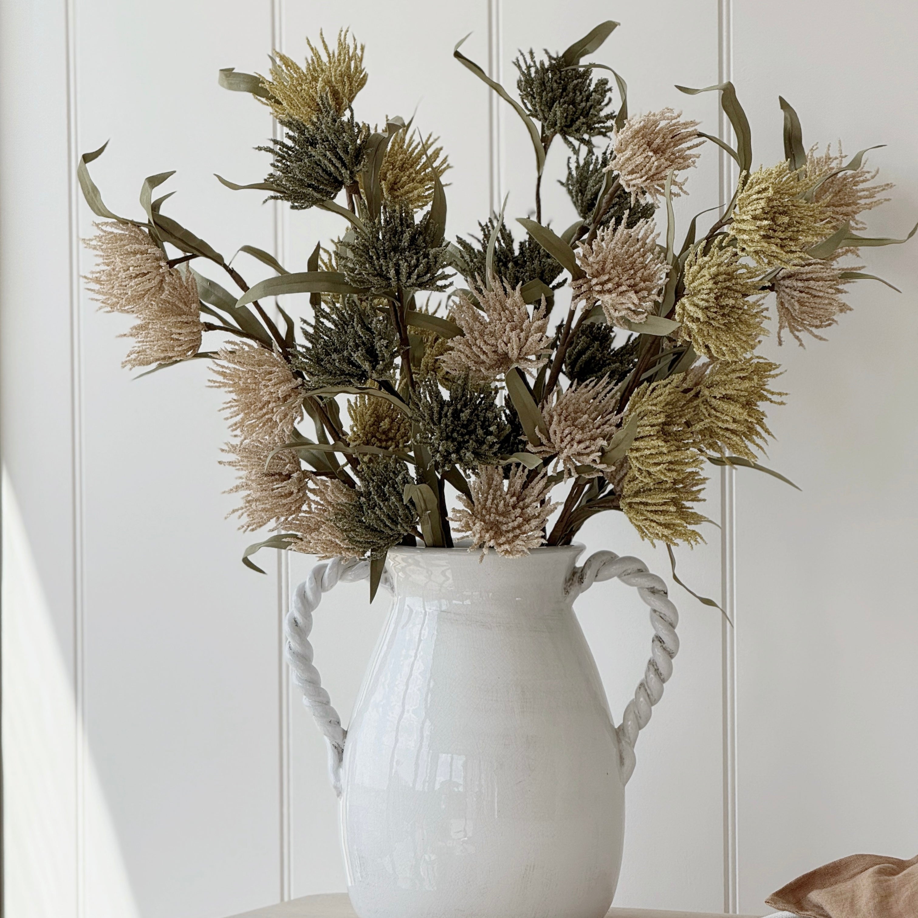 Ochre Flocked Autumn Stem