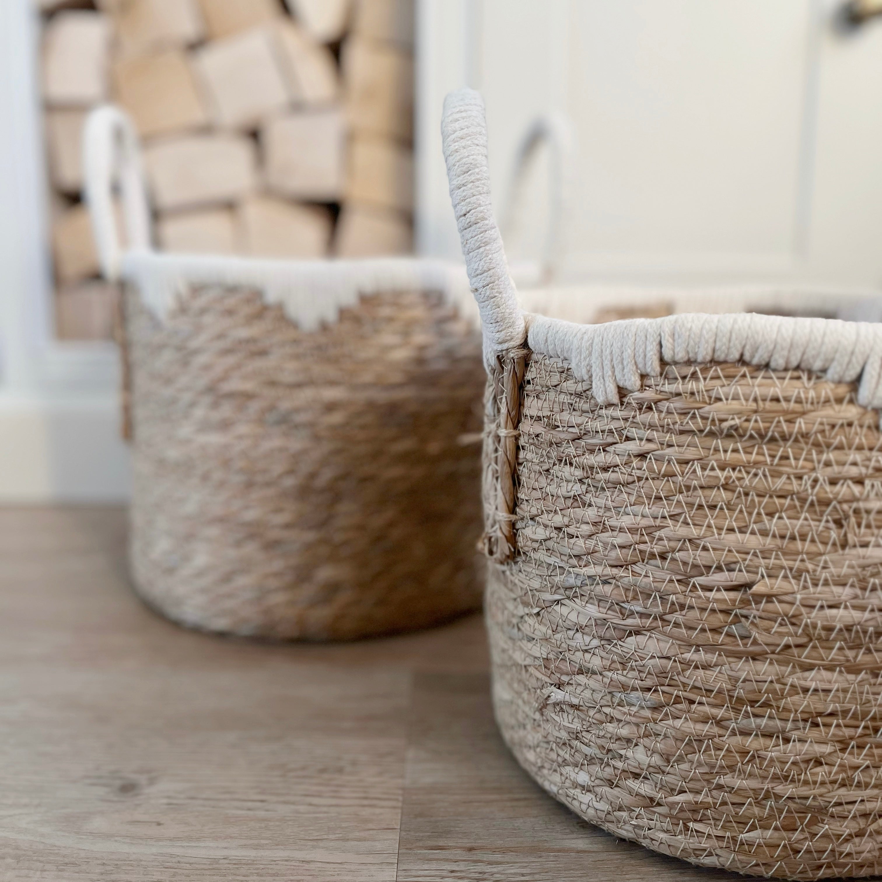 Natural Round Storage Basket