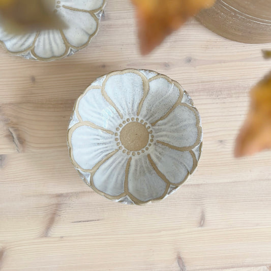 Stoneware Flower Bowl