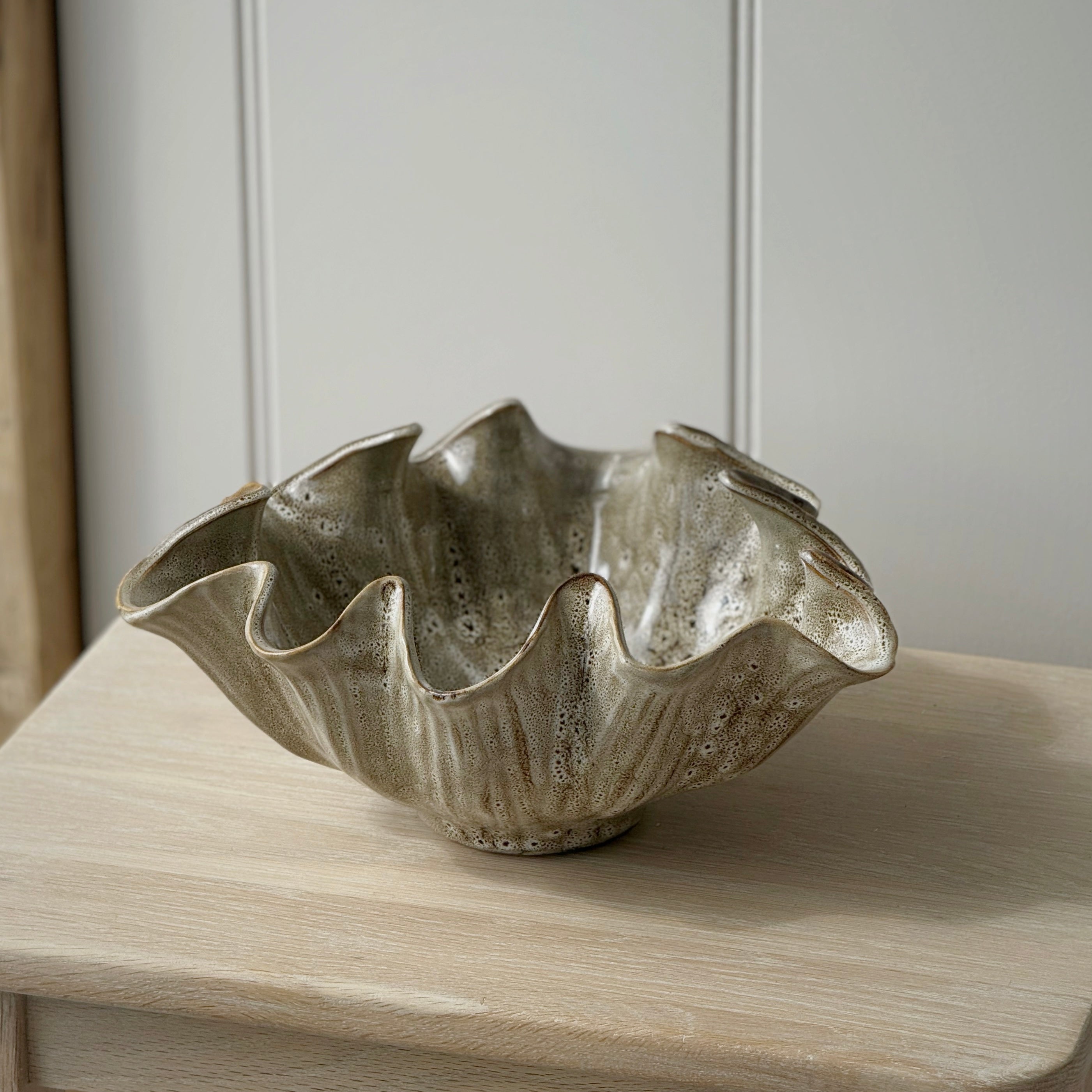 Brown Melange Wave Bowl