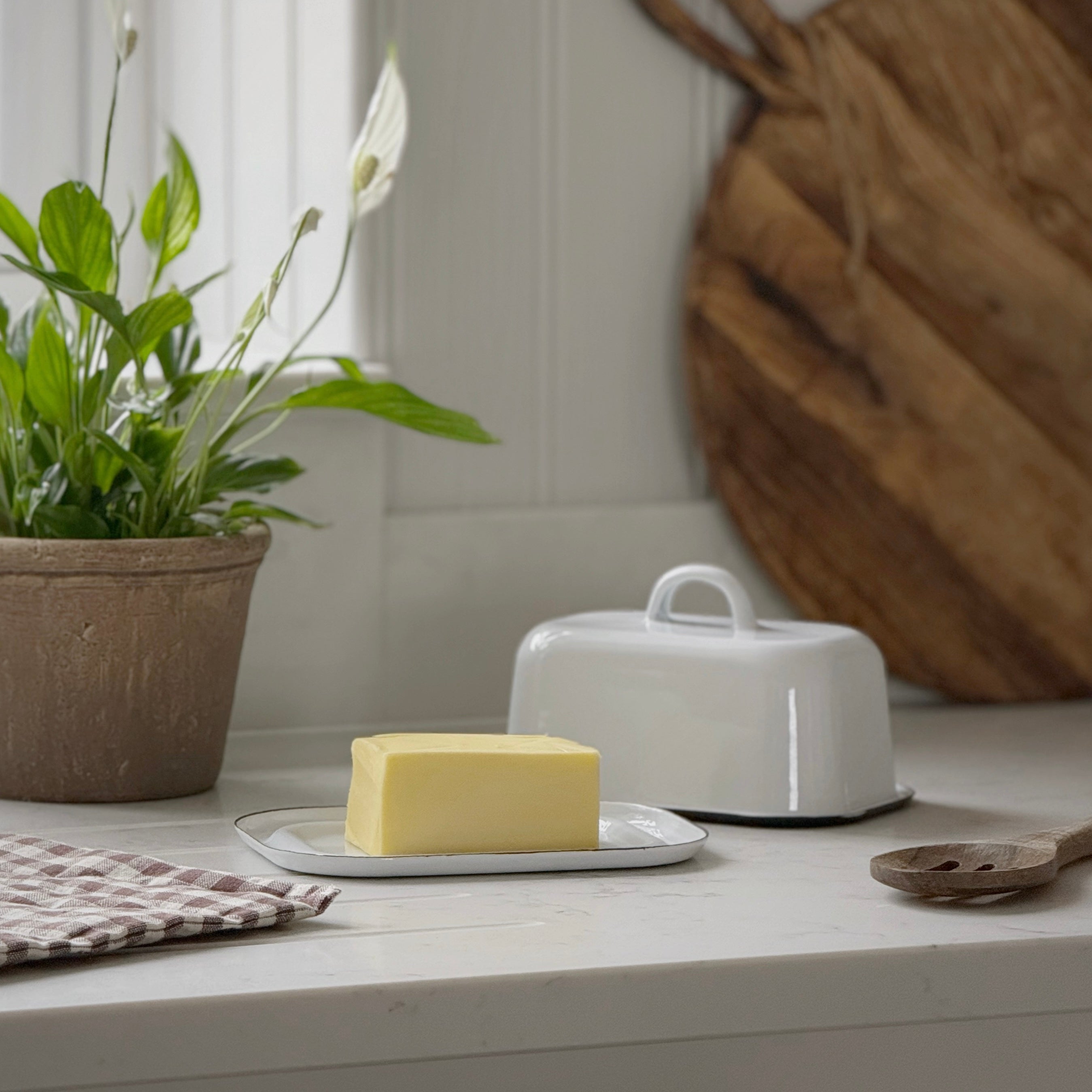 Enamel Butter Dish