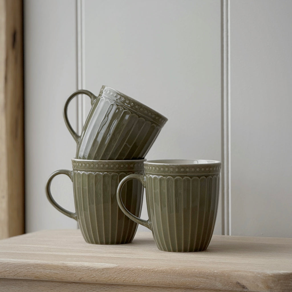 Green Pembroke Stoneware Mug