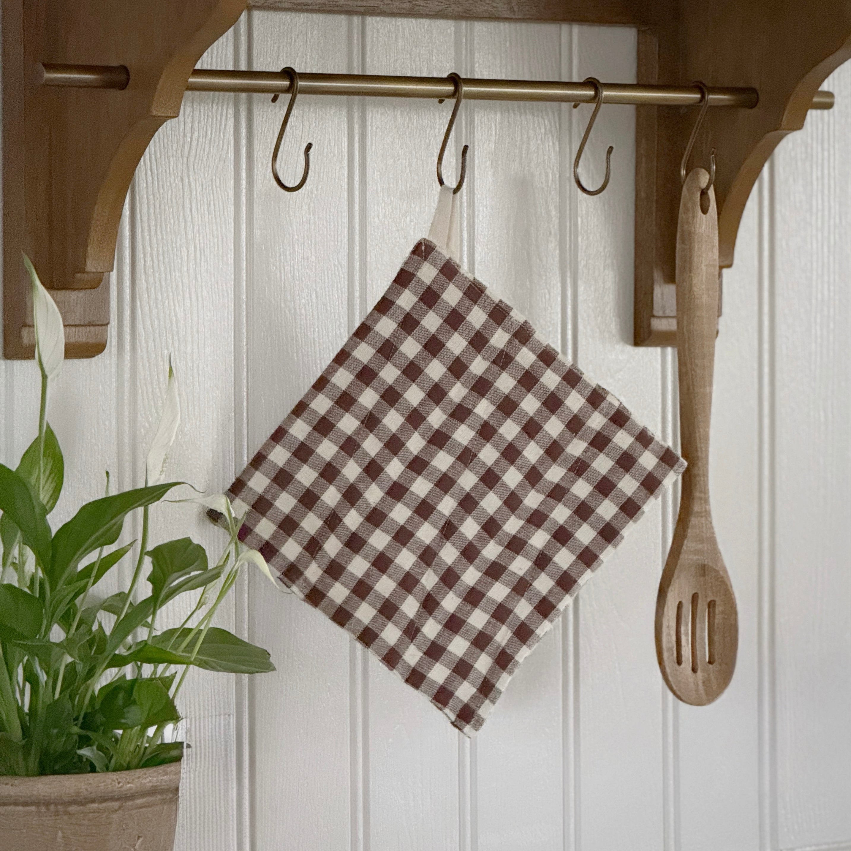 Chocolate Check Pot Holder