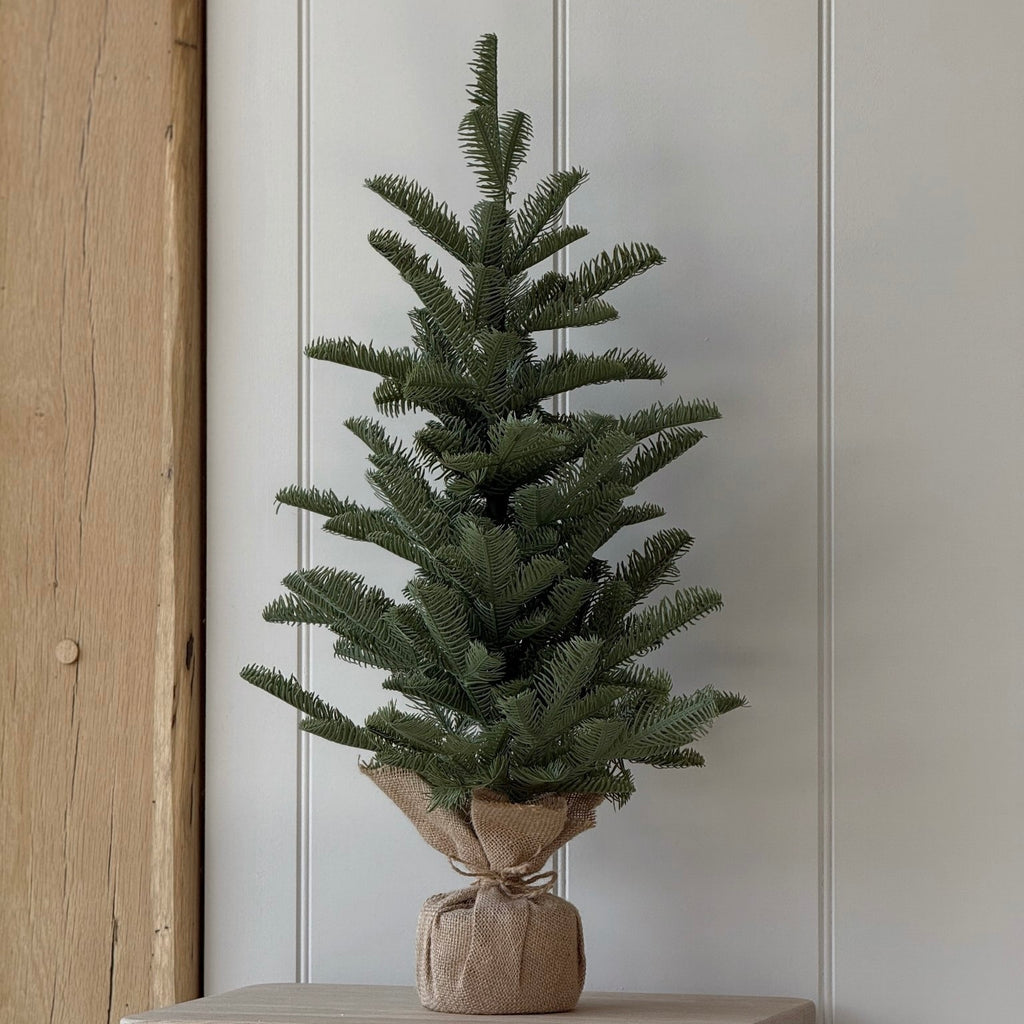 Pine Tree In Burlap 66cm