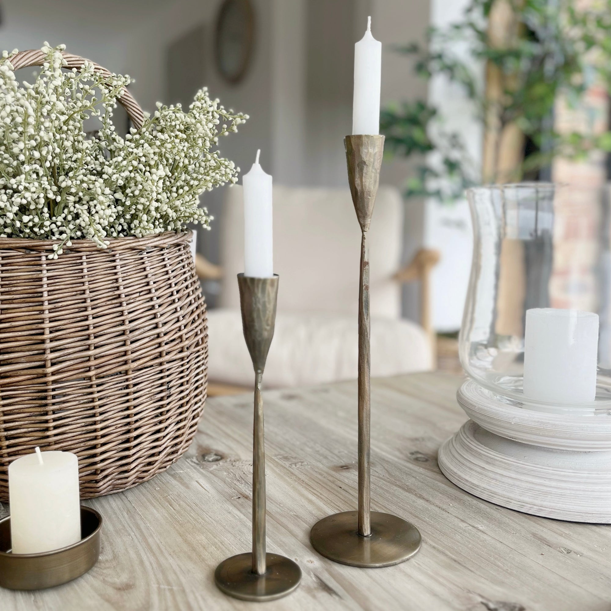 Aged Candle Holder