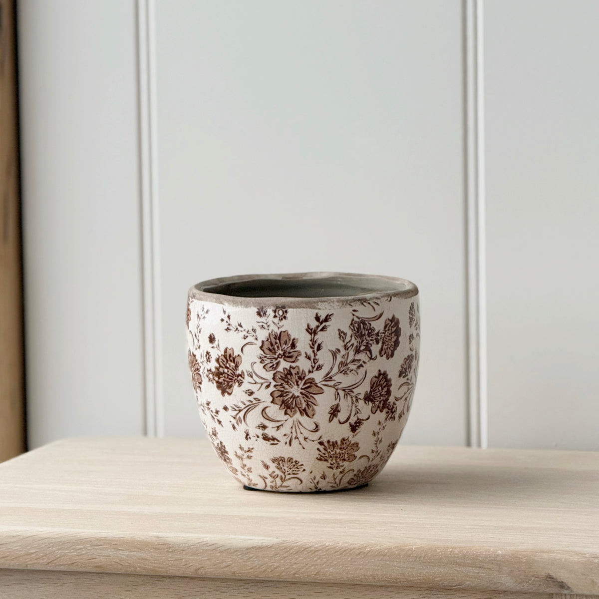 Brown Vintage Style Planter