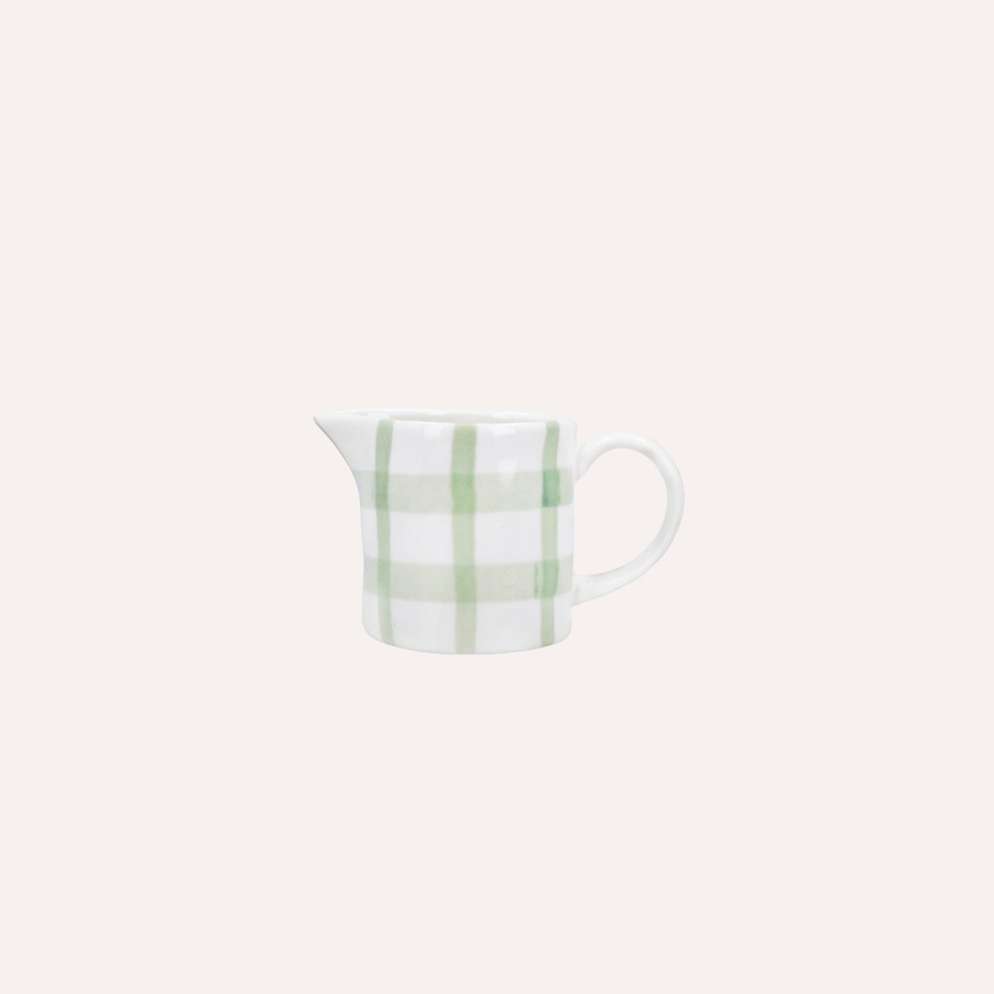 Mini Green Check Jug