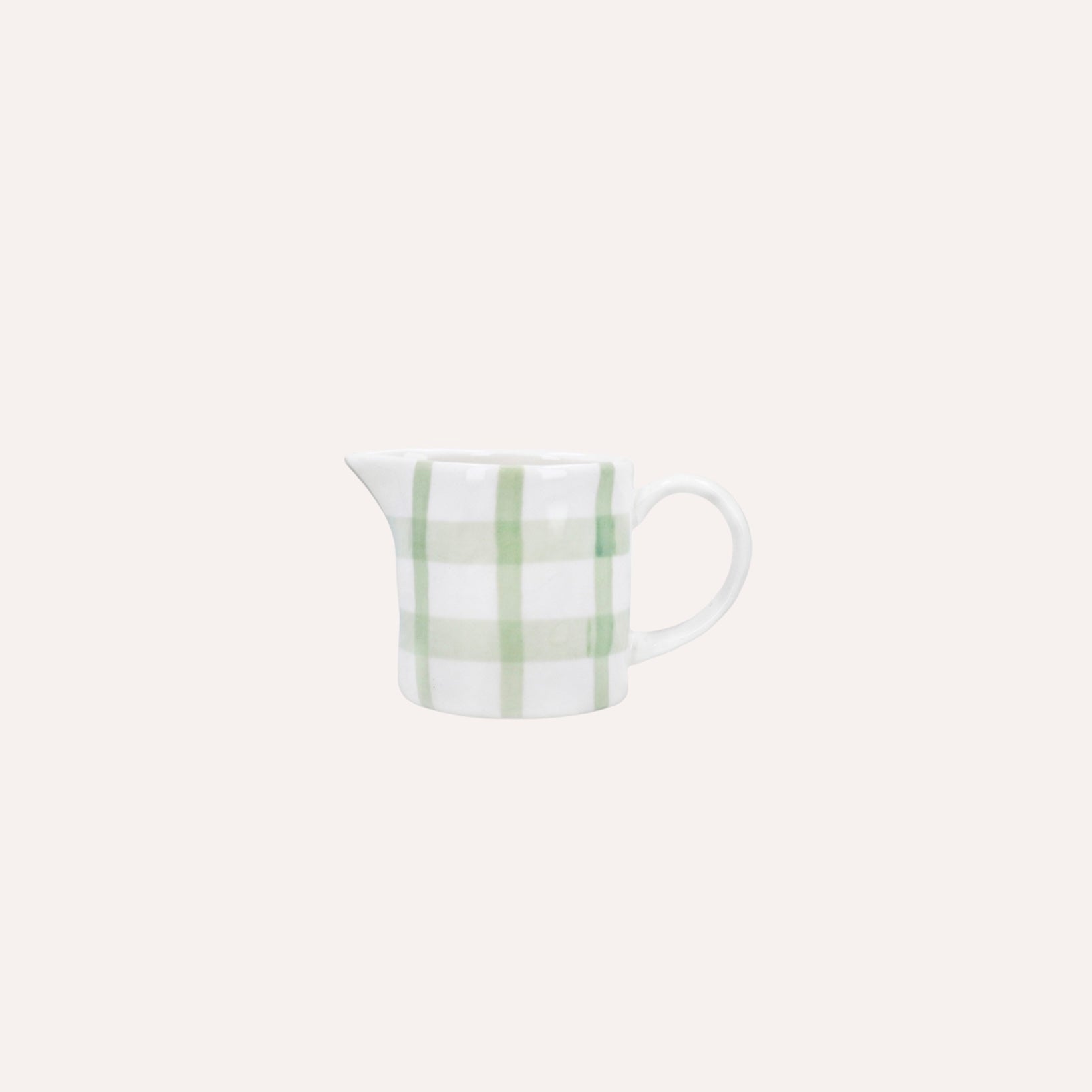Mini Green Check Jug