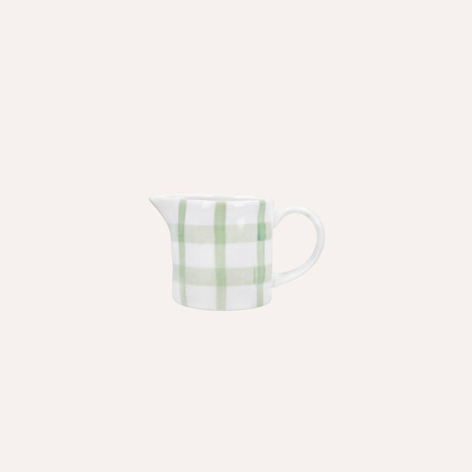 Mini Green Check Jug