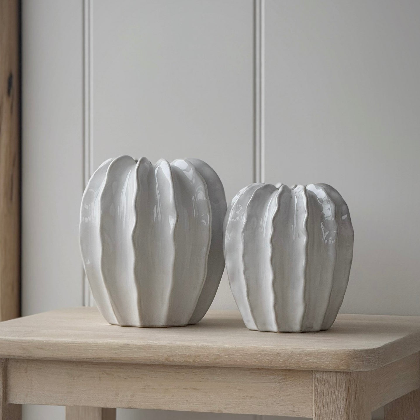 Small White Pod Vase