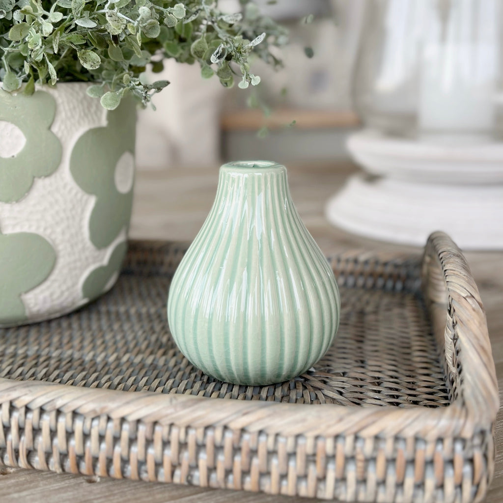 Green Bud Vase