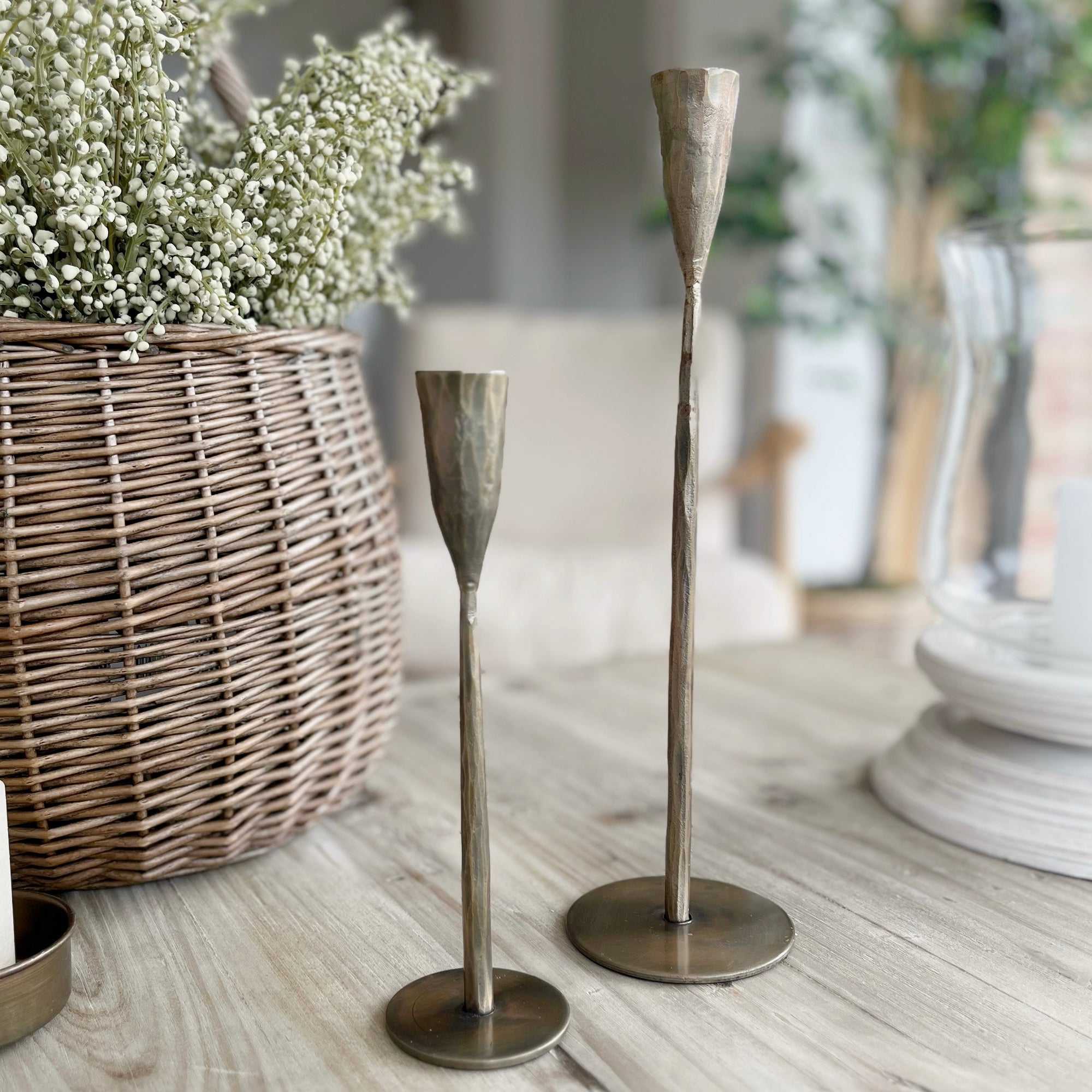 Aged Candle Holder