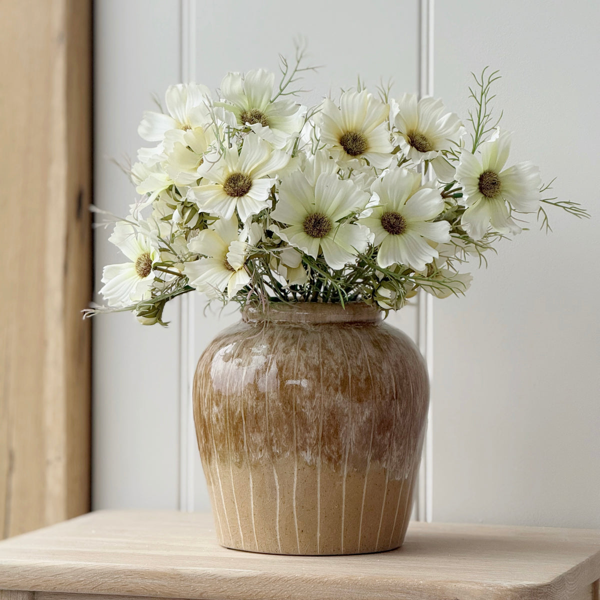 Latte Stripe Vase