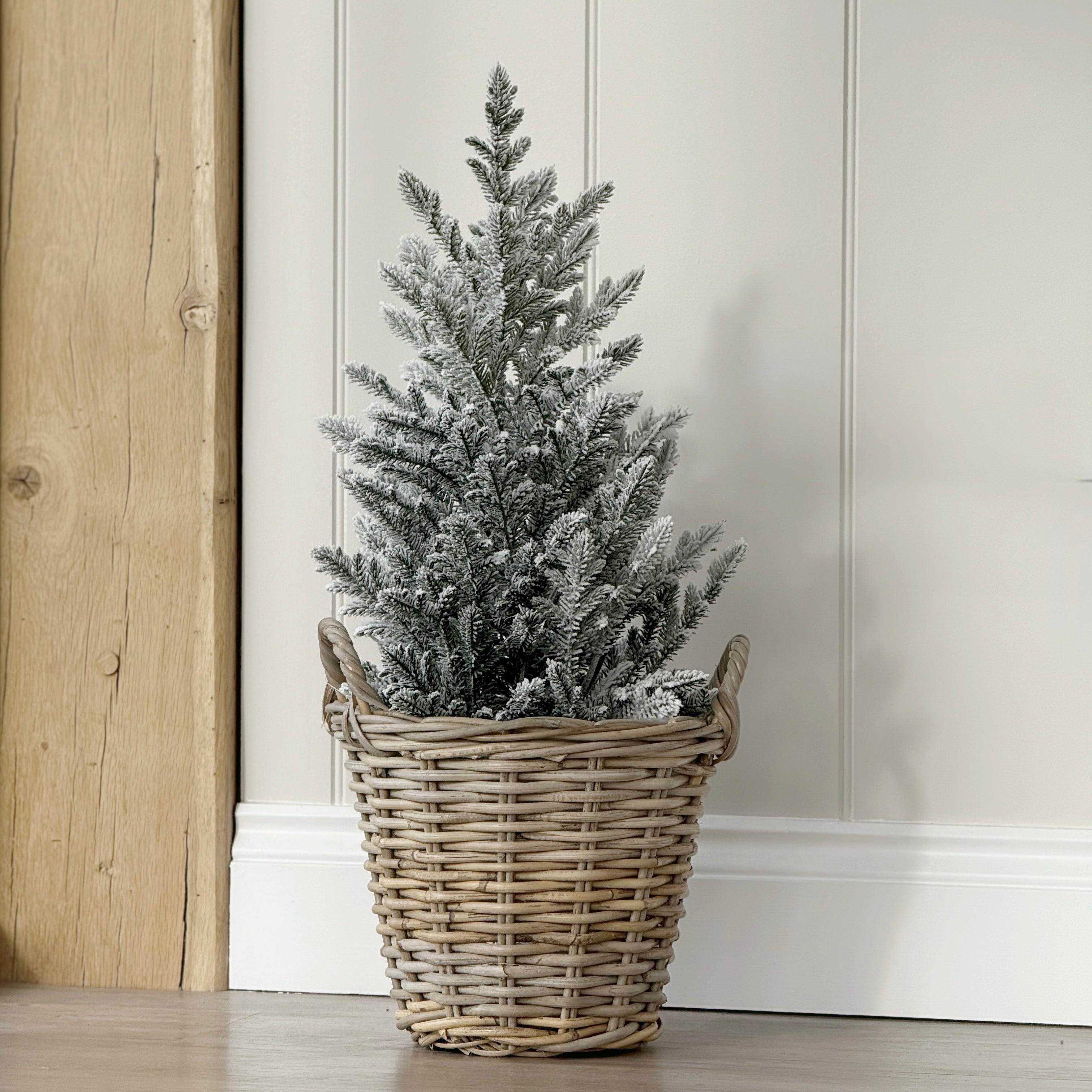 Lined Rattan Basket