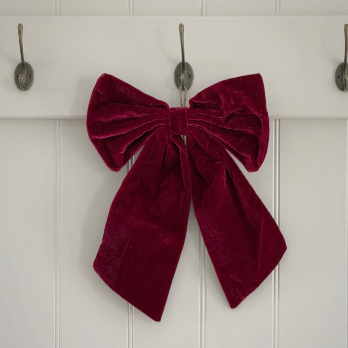 Crimson Velvet Bow
