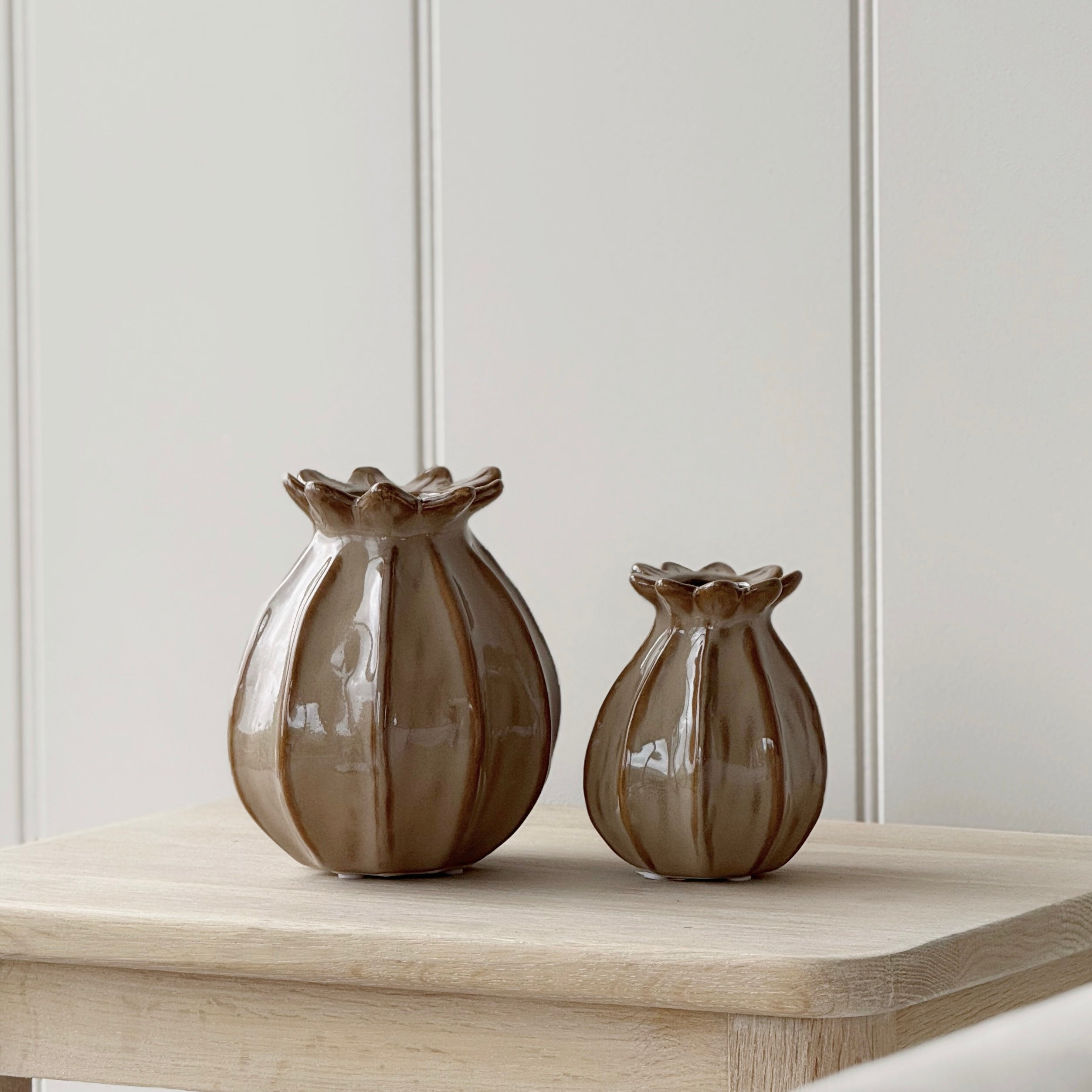 Natural Poppy Vase