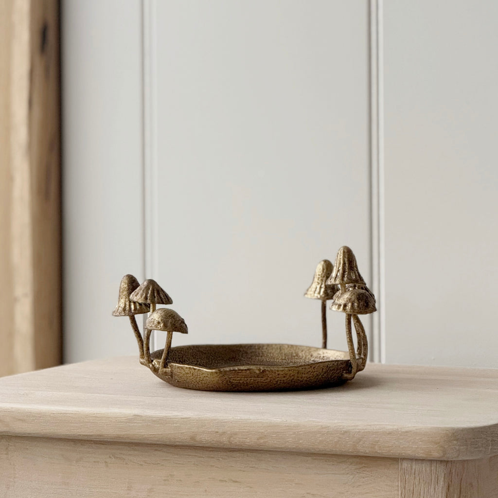 Gold Mushroom Tray