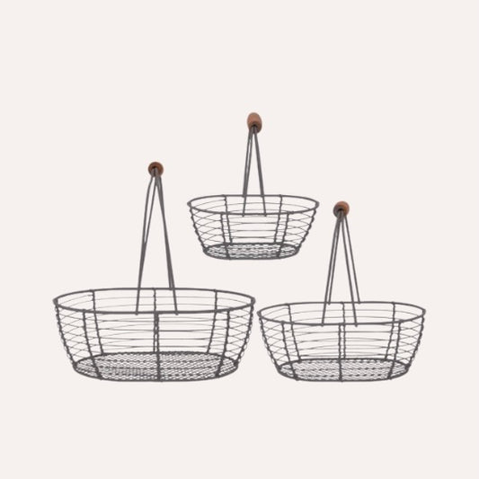 Wire Basket With Handle