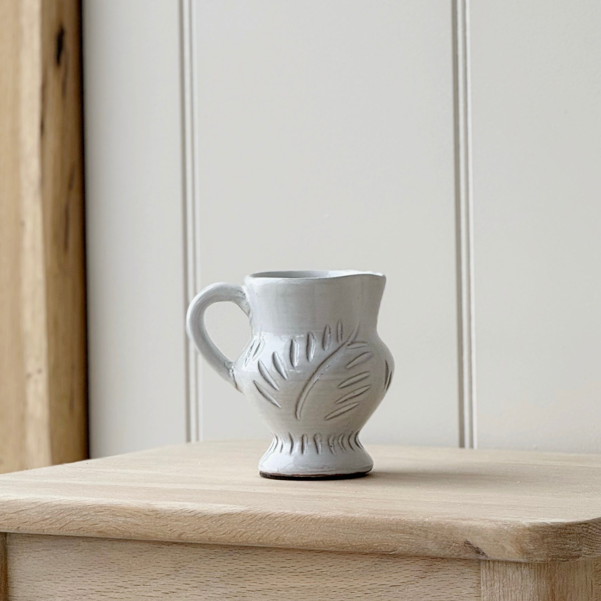 Lecce White Glaze Jug