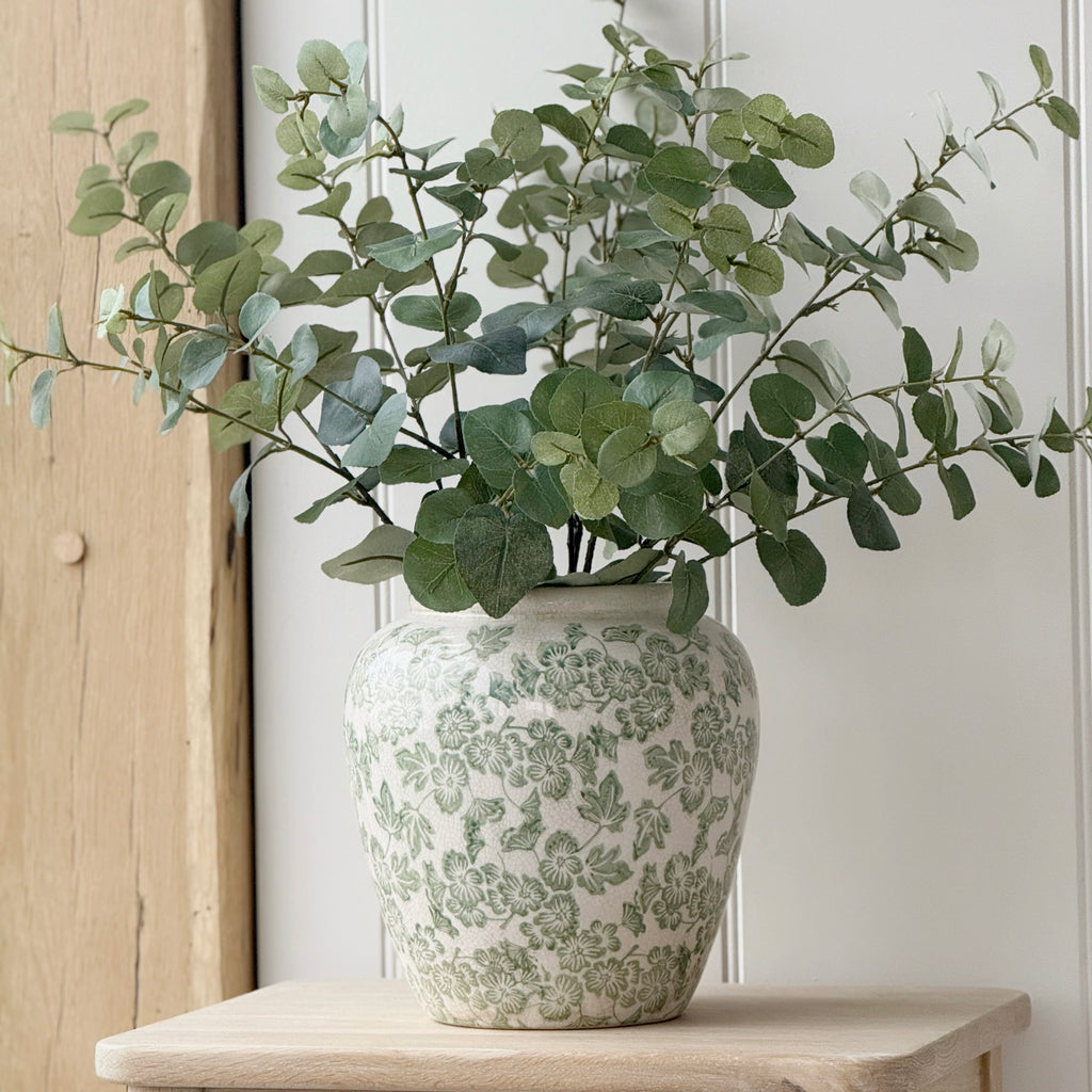 Green Clover Ople Vase