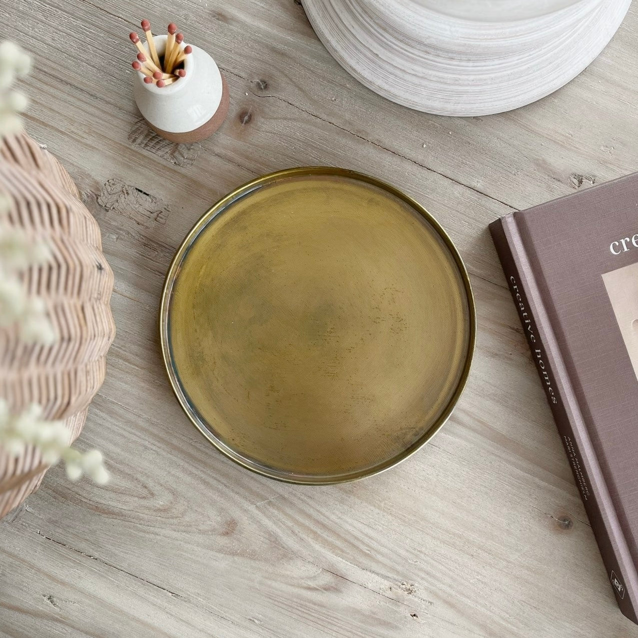 Brass Candle Tray