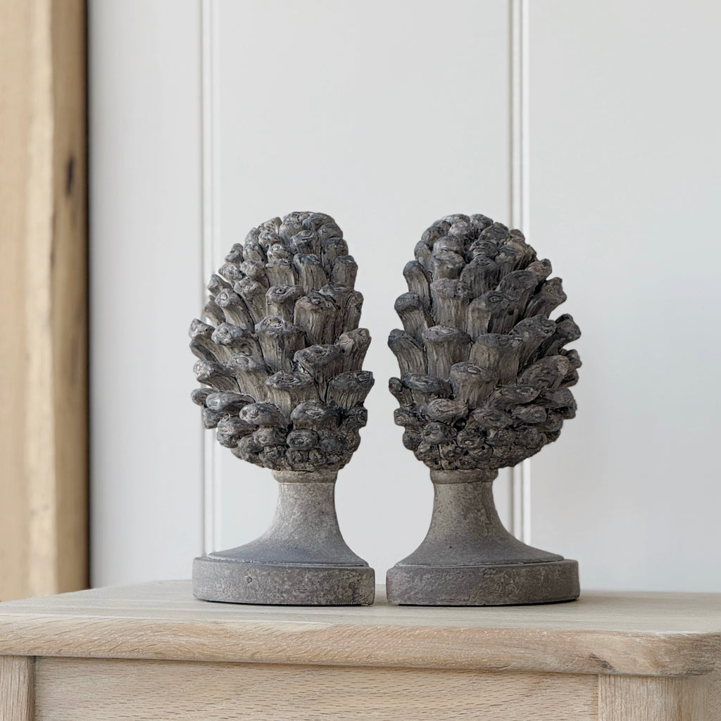Aged Artichoke Book Ends