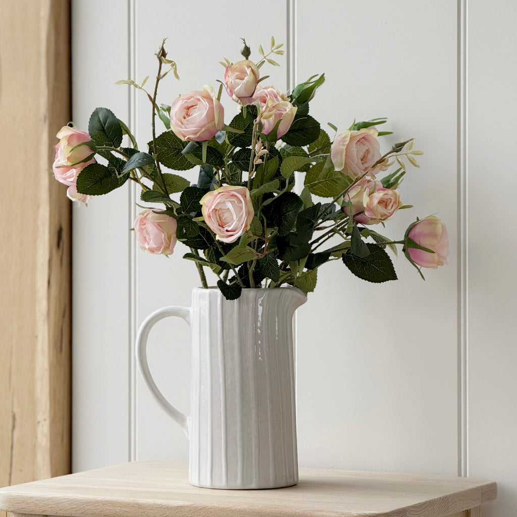 Pink English Cabbage Rose Spray