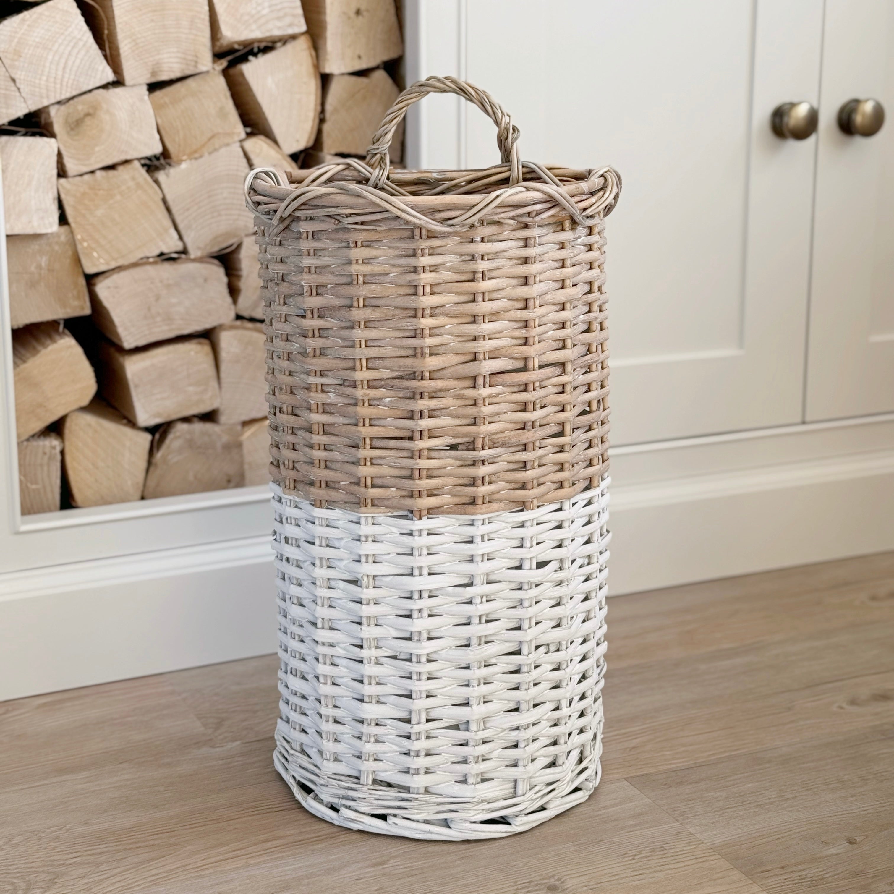 Tall Rattan Basket