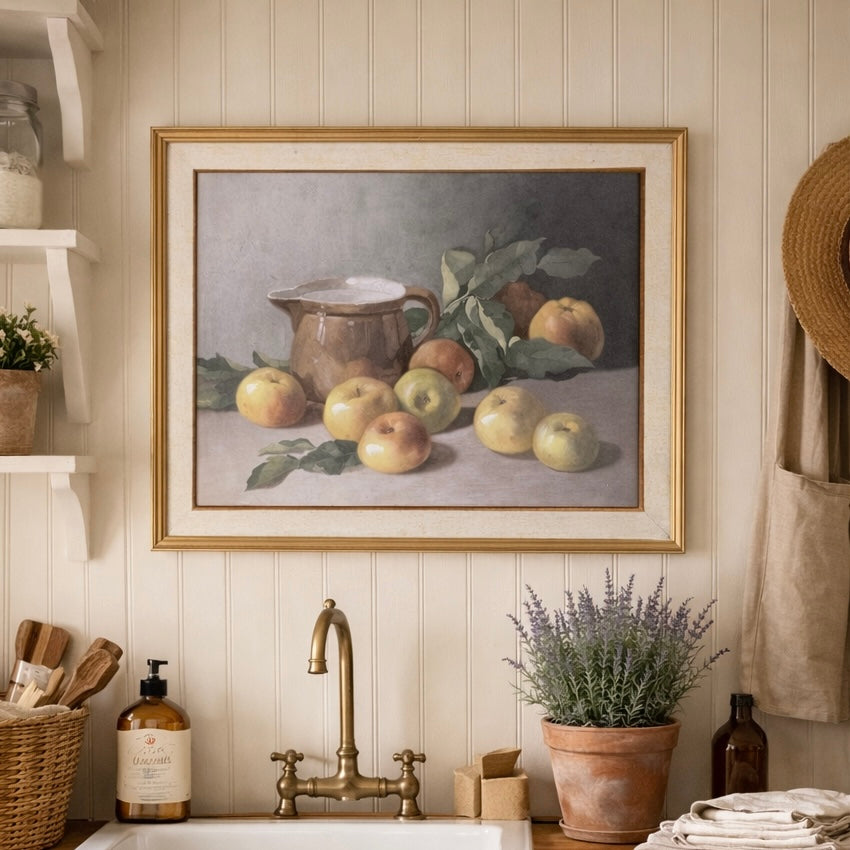 Apple and Jug Still Life