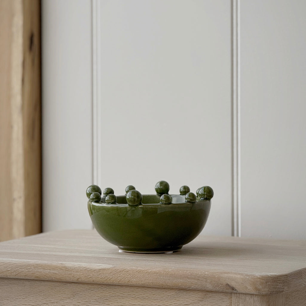 Green Trinket Bobble Bowl