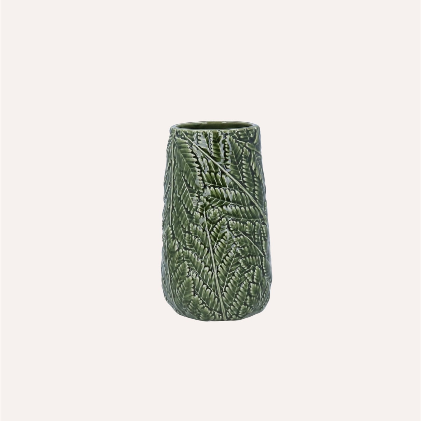 Green Fern Vase