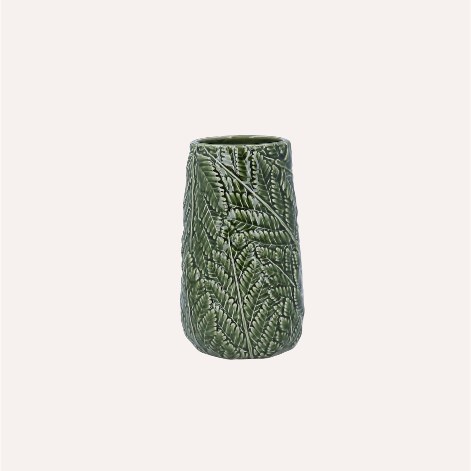 Green Fern Vase