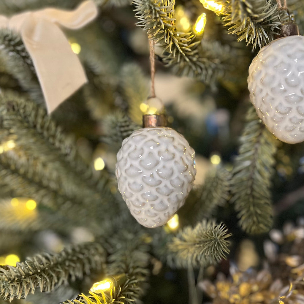 Glazed Hanging Pinecone