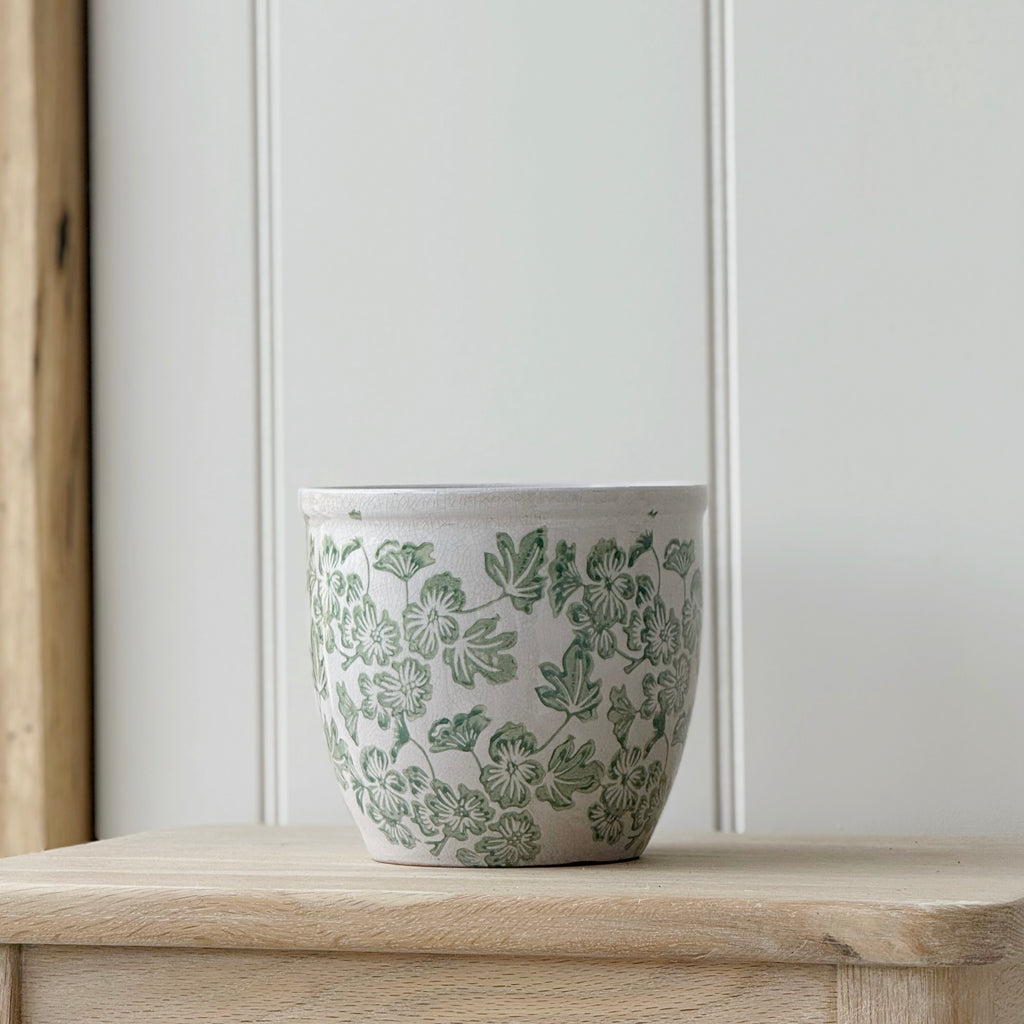 Small Green Clover Planter Pot