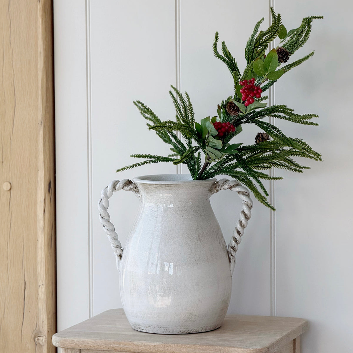Pine Spray With Berries & Pinecones