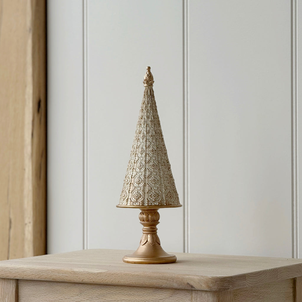 Medium Antique Cream Christmas Tree