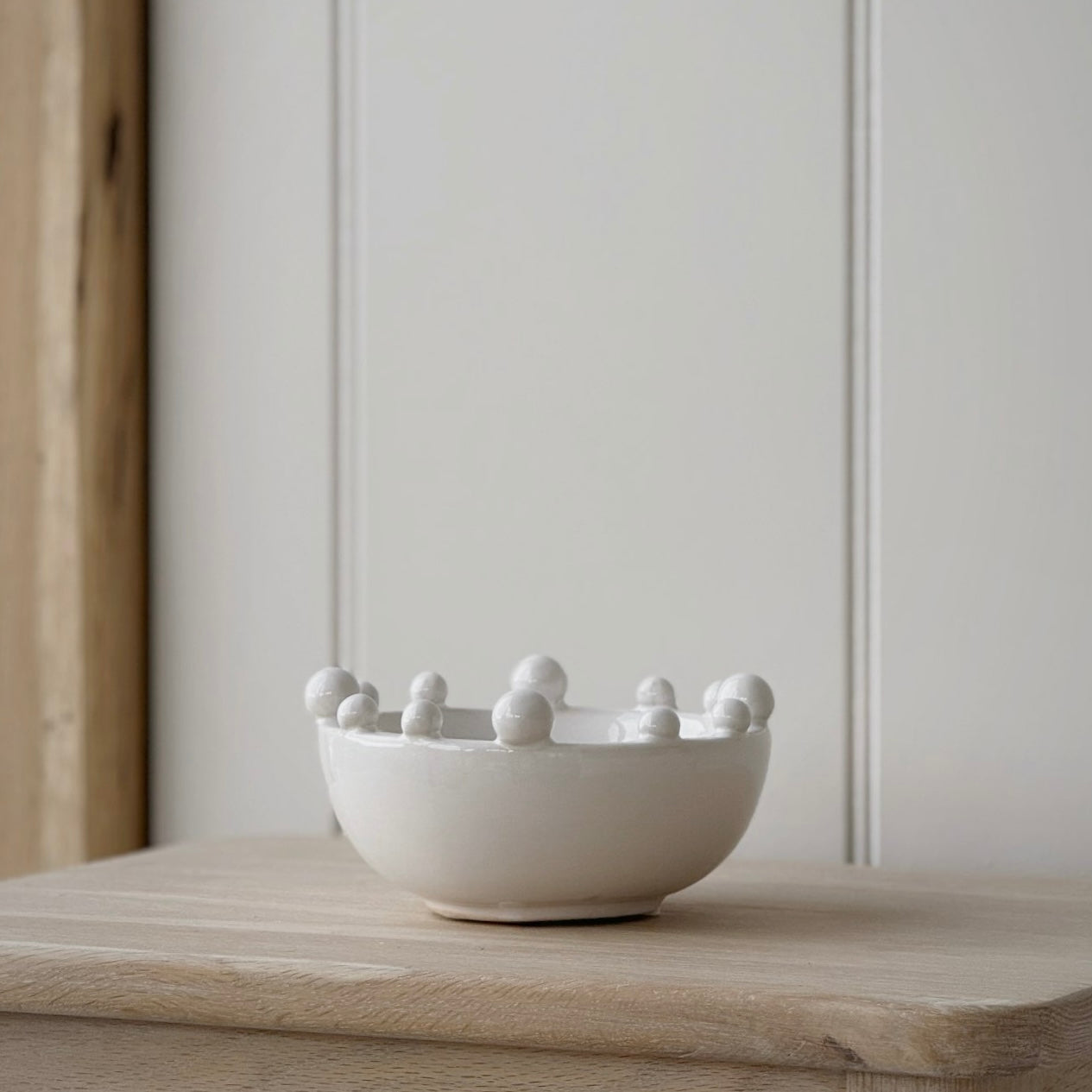 White Trinket Bobble Bowl